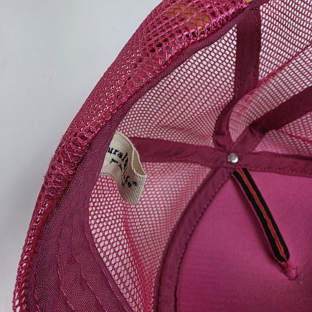 Natural Life Women's Trucker Snapback Hat Sunshine Pink - Picture 4 of 5